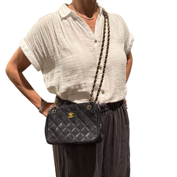 Authentic vintage CHANEL diamond quilted CC Turnlock crossbody bag EXCELLENT! - Picture 14 of 14